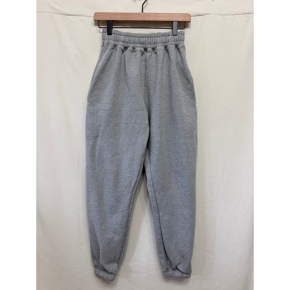 Hours Light Gray Fleece Jogger Sweatpants Medium Streetwear Gorpcore Casual Wear